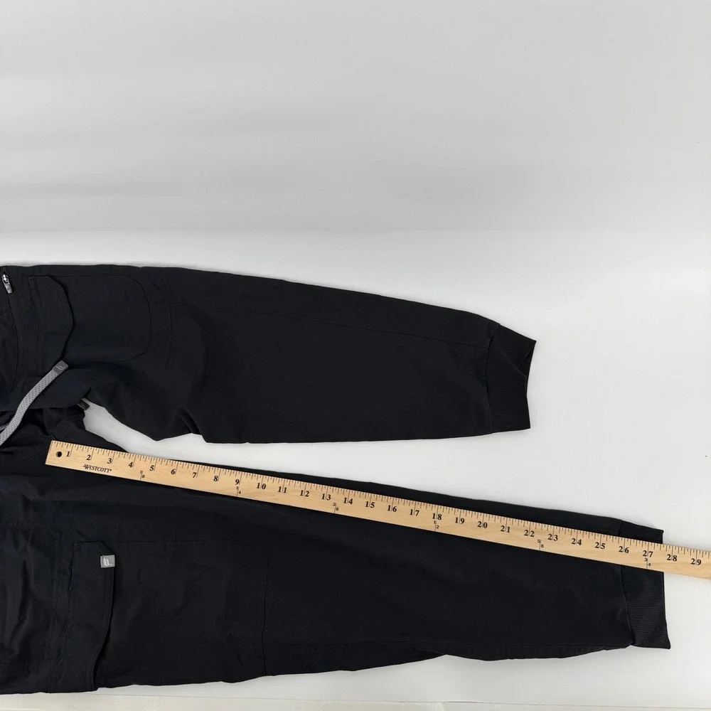 Fabletics Cargo Joggers Women M Black Multi-Pocket Utility Drawstring Athleisure